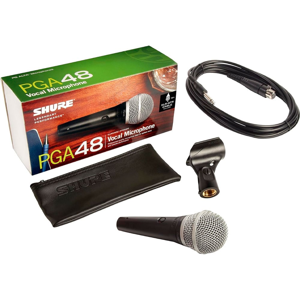 MICROFONO DINÁMICO SHURE PGA48-XLR - 1