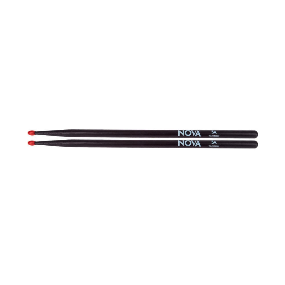 BAQUETA NOVA BY VIC FIRTH N5A NEGRA CON PUNTA ROJA - 2
