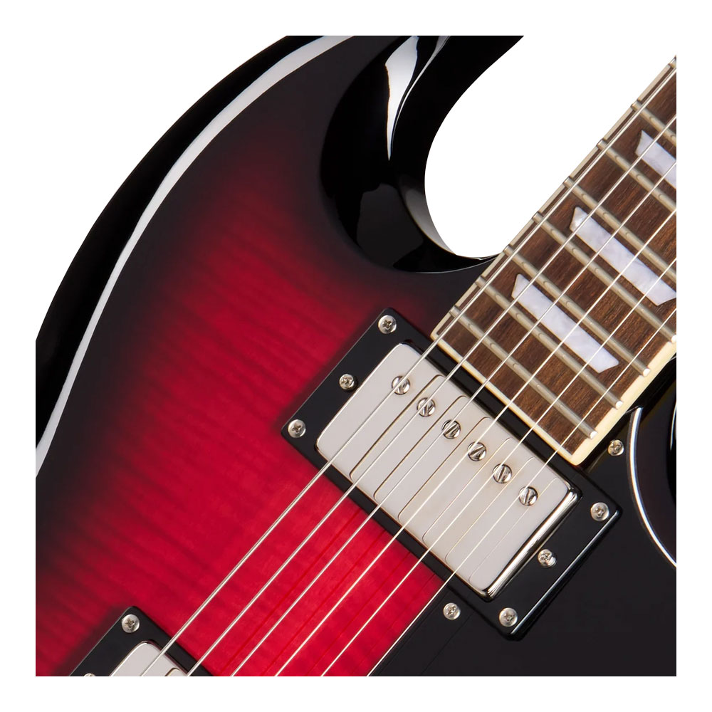 GUITARRA ELECTRICA EPIPHONE SG TRIBUTE PLUSS CHERRY BURST NICKEL E1SGTPCBNH1 - 3