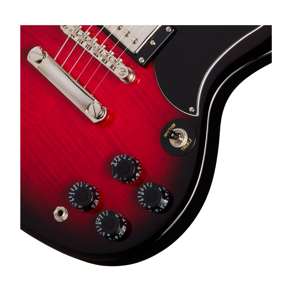 GUITARRA ELECTRICA EPIPHONE SG TRIBUTE PLUSS CHERRY BURST NICKEL E1SGTPCBNH1 - 4