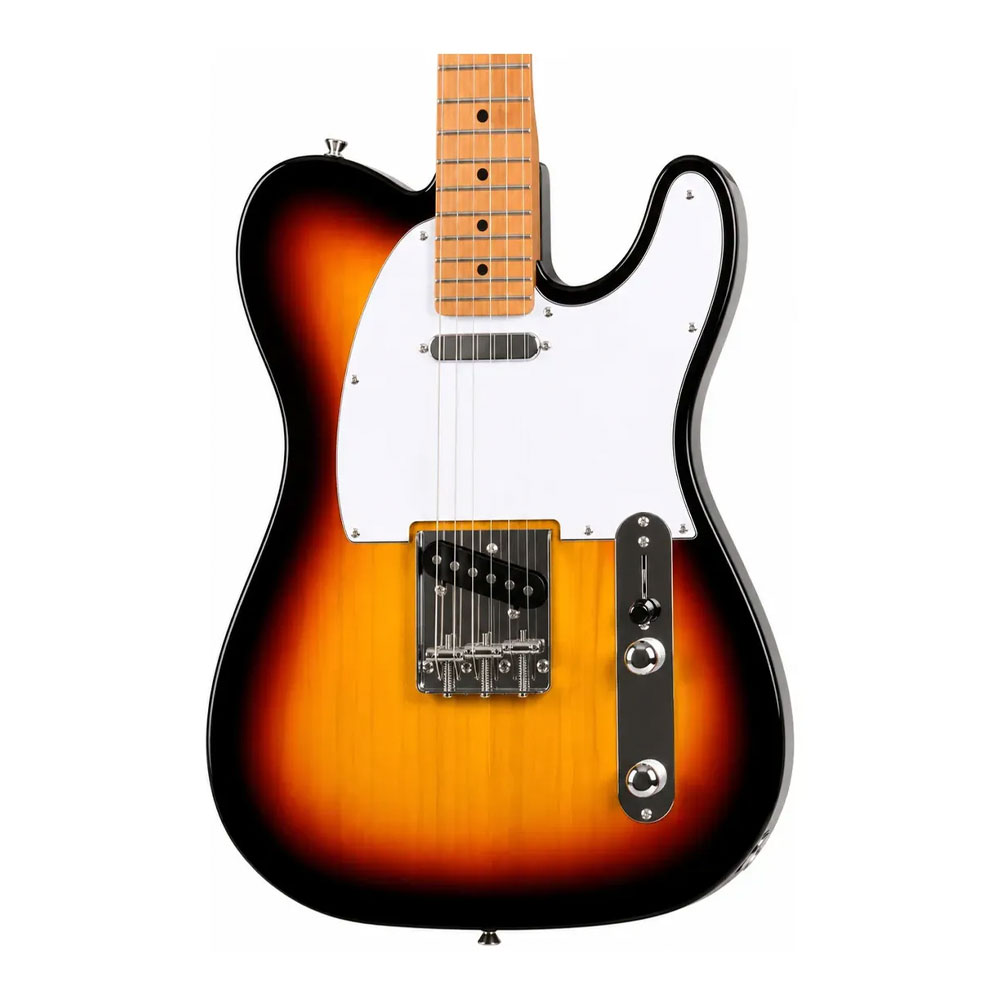 GUITARRA ELECTRICA TELECASTER KAYSEN S-S MAPLE TOSTADO SUNBURST 110 SB - 2