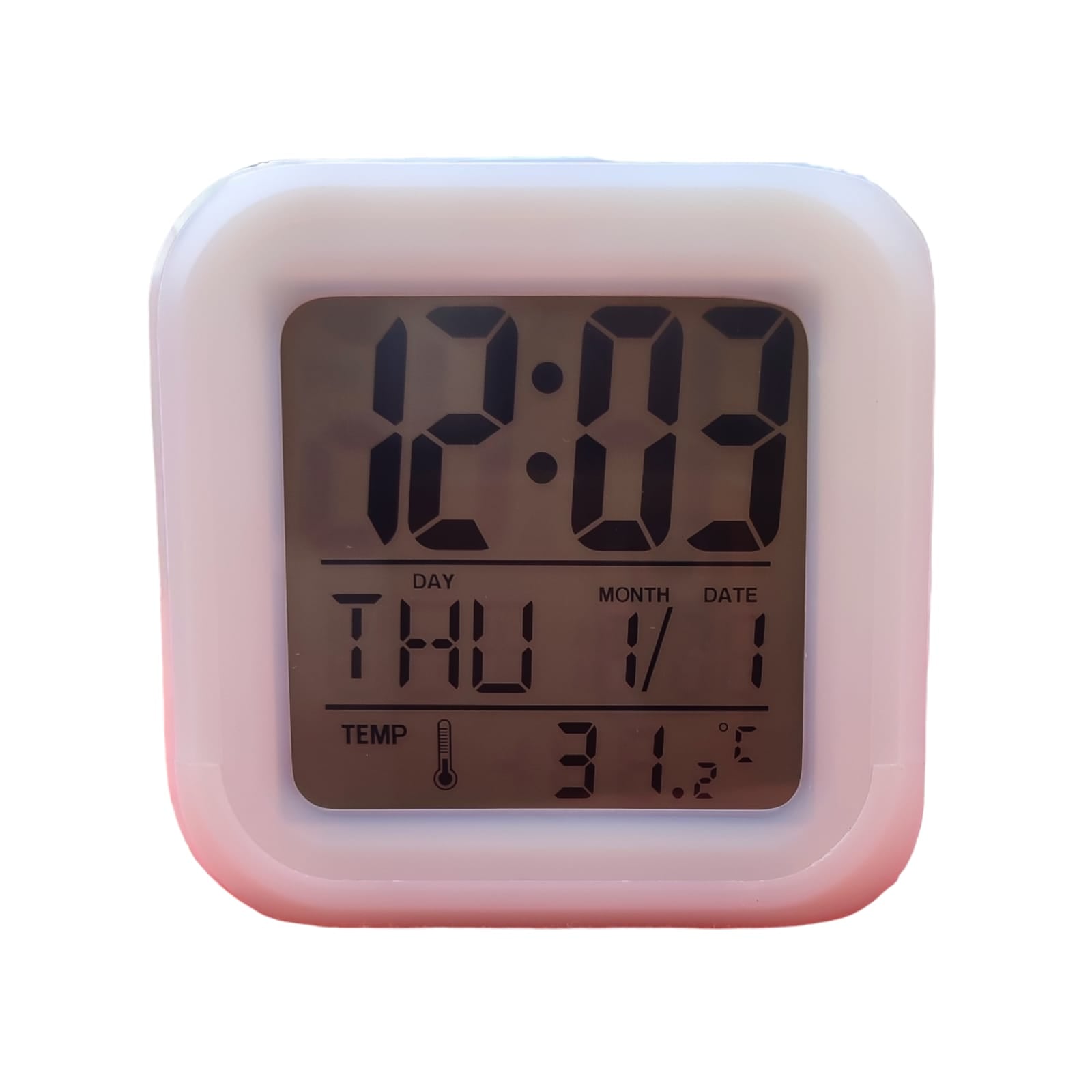 RELOJ DESPERTADOR HELLO KITTY DIGITAL ALARMA FECHA SEMANA TEMPERATURA - 1
