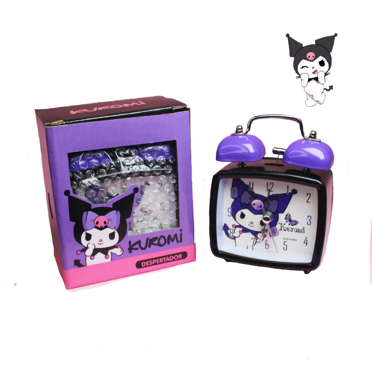 RELOJ DESPERTADOR KUROMI NIÑA DE MESA DORMITORIO - 1