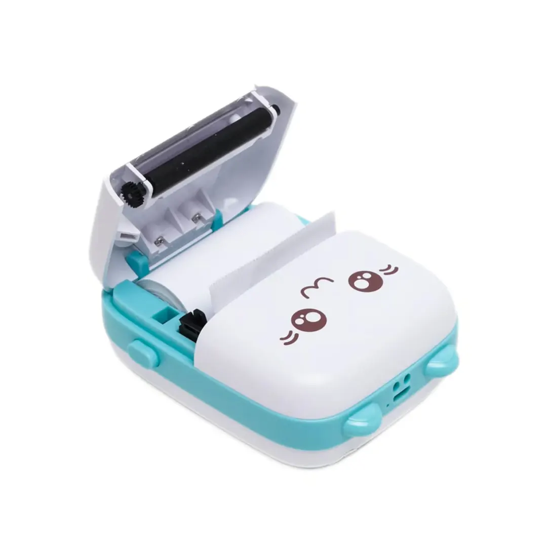 MINI IMPRESORA PORTATIL TERMICO KAWAI BLUETOOTH Y CABLE USB RECARGABLE CON PAPEL TERMICO MINI IMPRESORA DE ETIQUETAS - 6