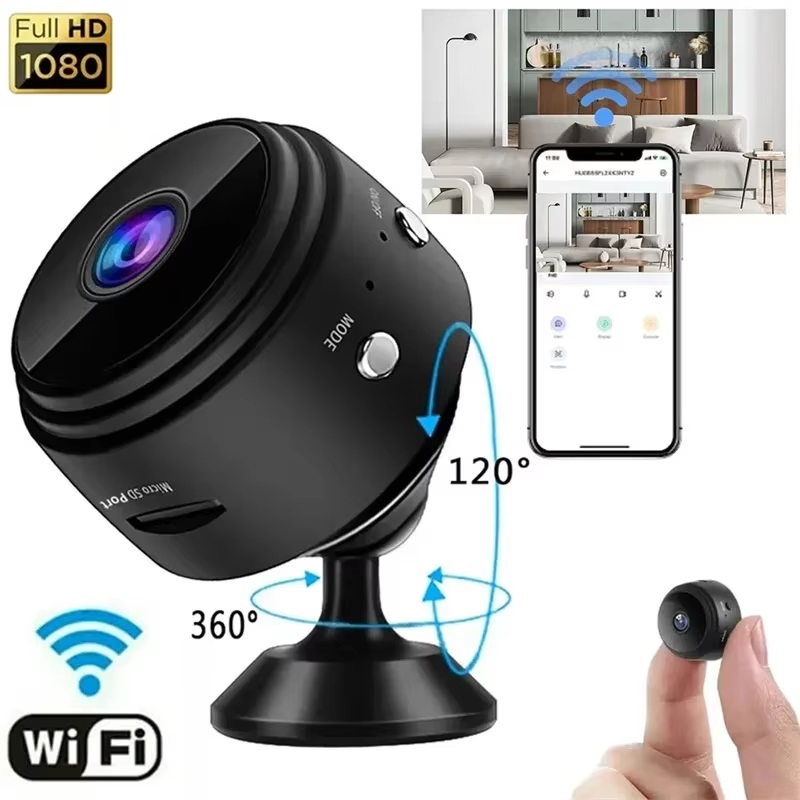 MINI CAMARA ESPIA VIDEO VIGILANCIA FULL HD 1080 WIFI INALAMBRICO 360 AUDIO - 4