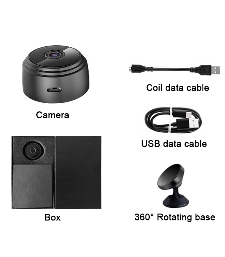 MINI CAMARA ESPIA VIDEO VIGILANCIA FULL HD 1080 WIFI INALAMBRICO 360 AUDIO - 6