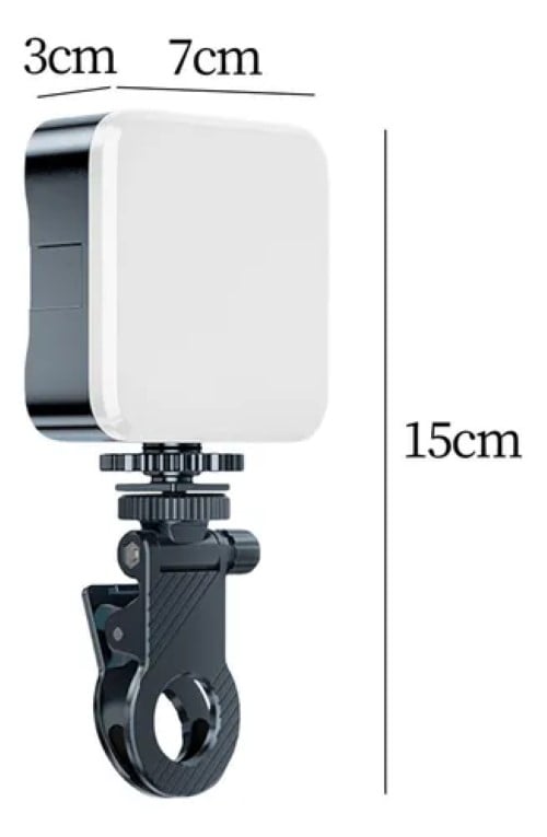 LUZ LED SELFIE CUADRADO PARA CELULAR MINI LUZ MULTIFUNCIONAL - 3