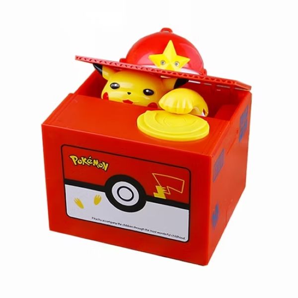 ALCANCIA PIKACHU POKEMON ELECTRONICA CAJA DE DINERO - 1