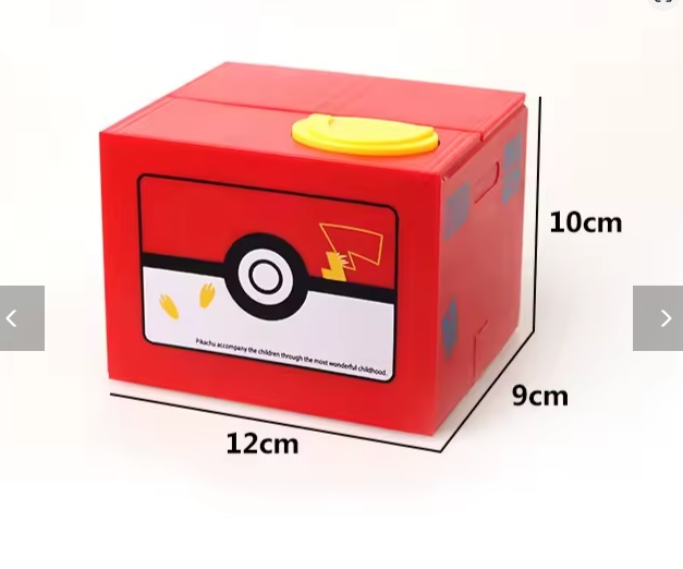 ALCANCIA PIKACHU POKEMON ELECTRONICA CAJA DE DINERO - 4