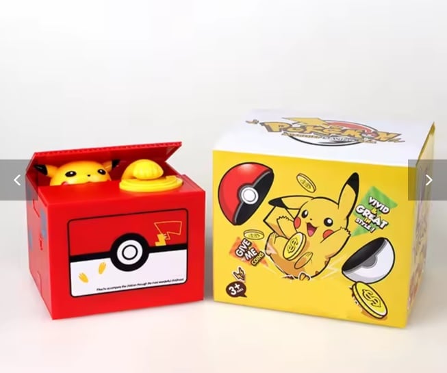ALCANCIA PIKACHU POKEMON ELECTRONICA CAJA DE DINERO - 6