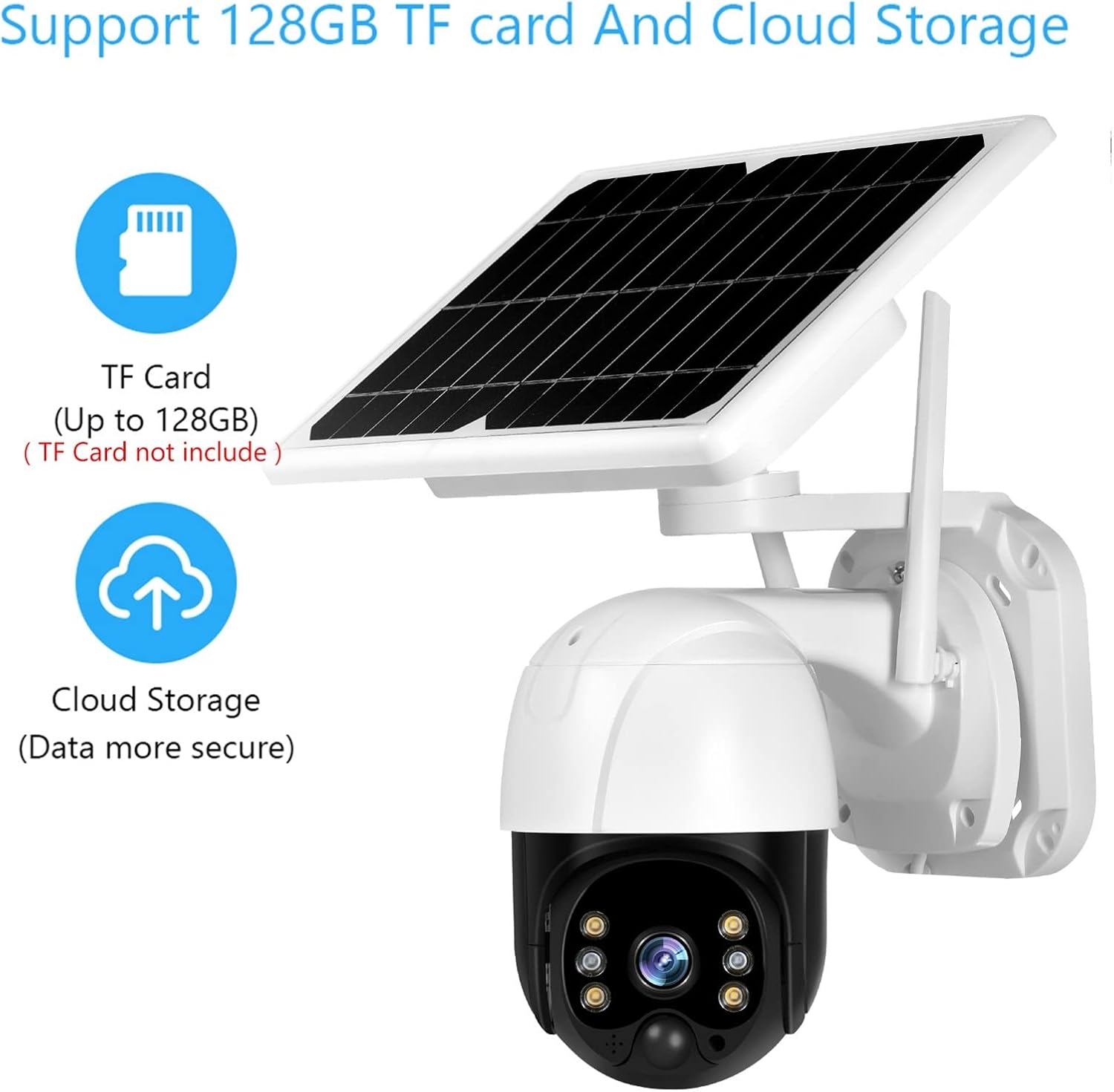 CAMARA DE SEGURIDAD VIGILANCIA 4G WIFI PANEL SOLAR AUDIO - 5