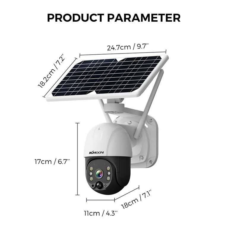 CAMARA DE SEGURIDAD VIGILANCIA 4G WIFI PANEL SOLAR AUDIO - 6