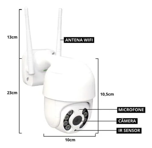 CAMARA DE SEGURIDAD VIGILANCIA 4K CHIP4G IP WIFI SENSOR DE MOVIMIENTO - 2