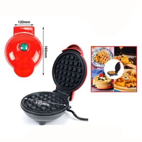 WAFLERA MINI TOSTADORA SANDWICHERA ELECTRICA ANTIADHERENTE MULTIFUNCIONAL - 7