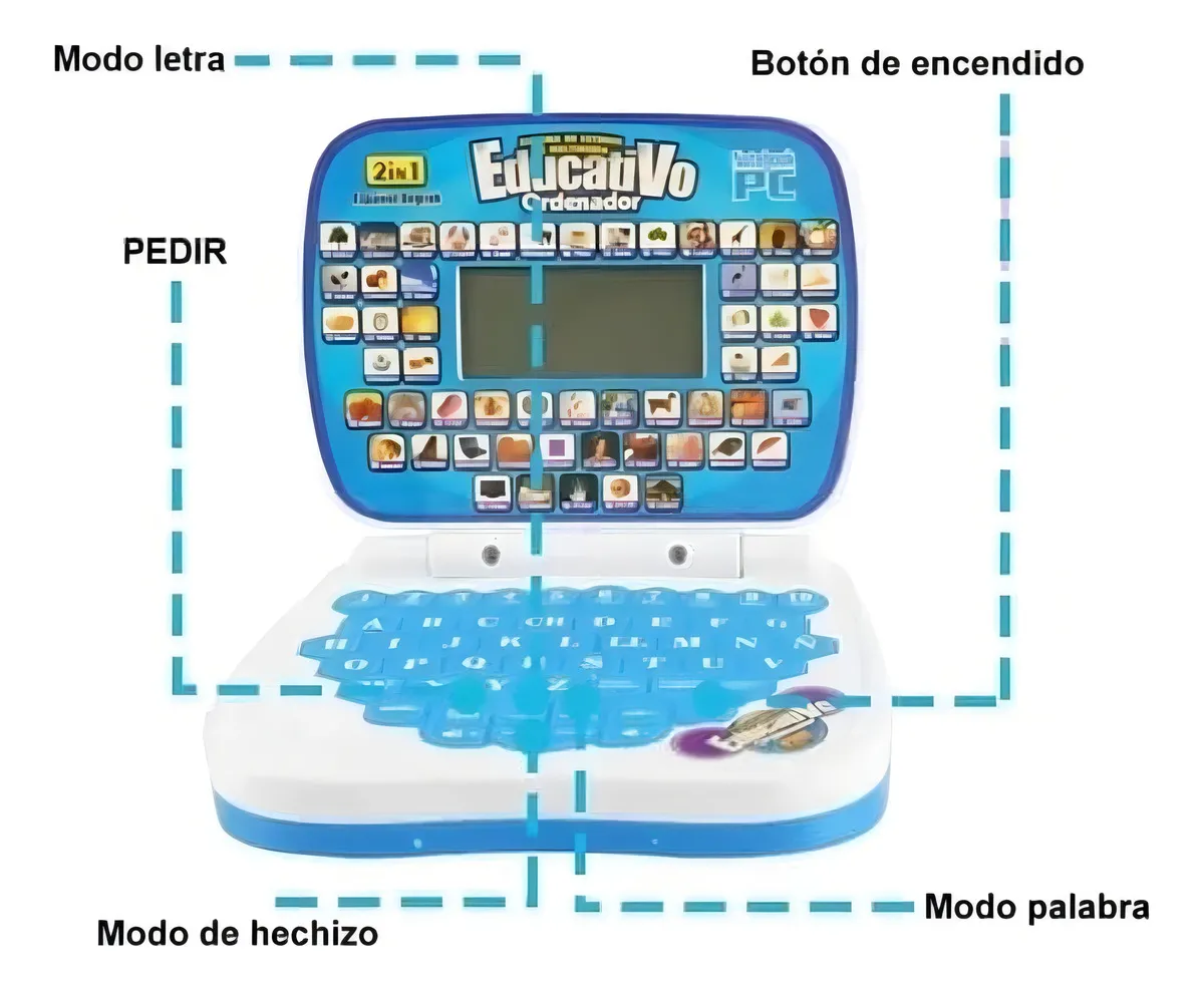 COMPUTADORA LAPTOP PARA NIÑOS EDUCATIVA DIDACTICA BILINGUE - 5