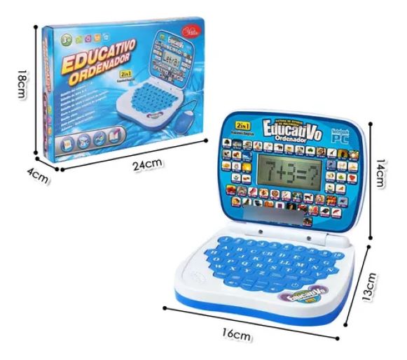 COMPUTADORA LAPTOP PARA NIÑOS EDUCATIVA DIDACTICA BILINGUE - 9