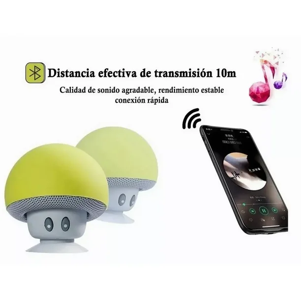 PARLANTE BLUETOOTH MINI PORTATIL CON MICROFONO HONGUITO CON CHUPON - 3
