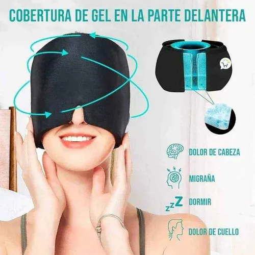 GORRO ANTIMIGRAÑA COMPRESA PARA EL DOLOR DE CABEZA ANTIESTRES - 1