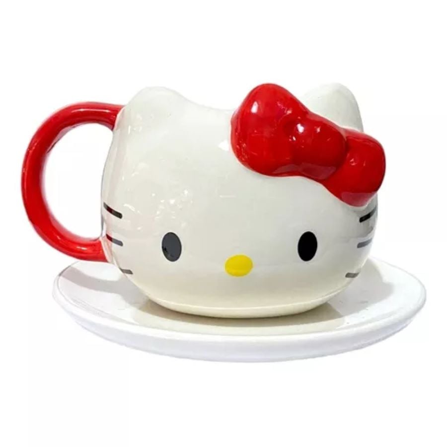 TAZA HELLO KITTY DE CERAMICA 420ML 2 PIEZAS - 1