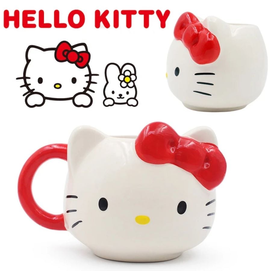 TAZA HELLO KITTY DE CERAMICA 420ML 2 PIEZAS - 2