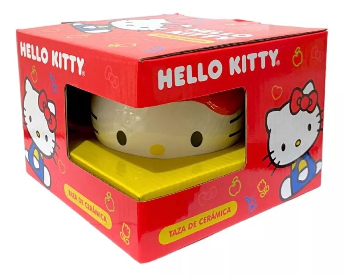 TAZA HELLO KITTY DE CERAMICA 420ML 2 PIEZAS - 4