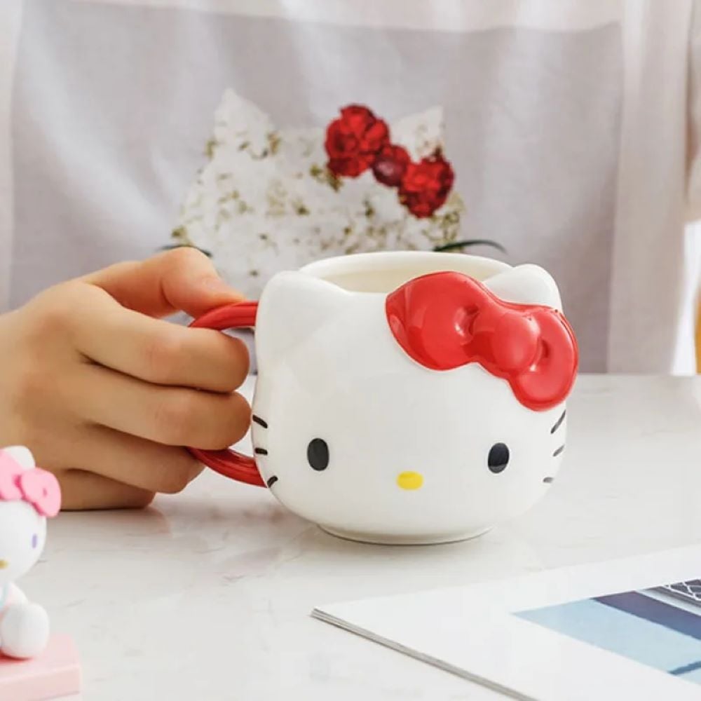 TAZA HELLO KITTY DE CERAMICA 420ML 2 PIEZAS - 5