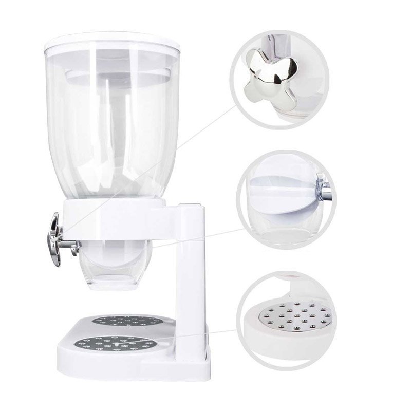 DISPENSADOR ORGANIZADOR DE COCINA TRIPLE DE CEREALES Y GRANOS - 5