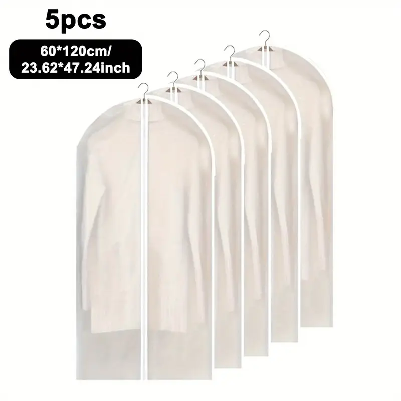 PROTECTOR ROPA FUNDA GUARDAPOLVO X 5 UNIDADES 1.20CM X 60CM C/U - 1