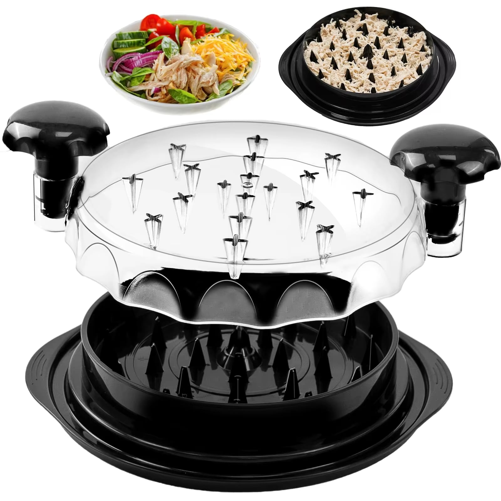 TRITURADOR DE ALIMENTOS DESMENUZADOR DE POLLO BASE ANTIDESLIZANTE COCINA - 1