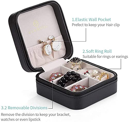 JOYERO ORGANIZADOR ESTUCHE PORTATIL PARA ARETES ANILLOS COLLARES - 3