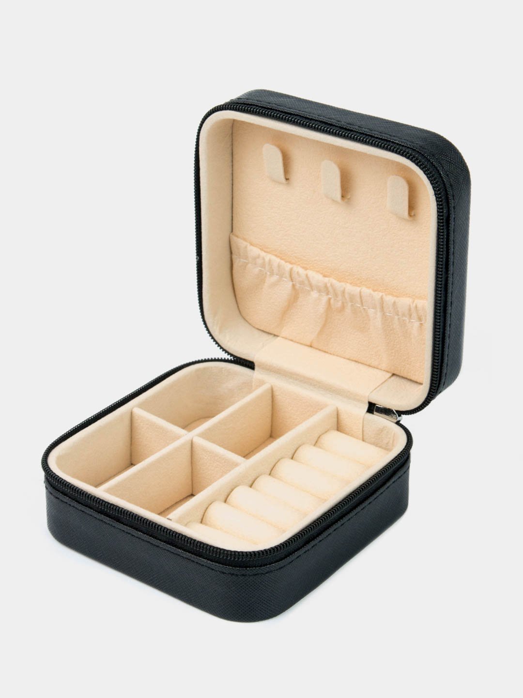 JOYERO ORGANIZADOR ESTUCHE PORTATIL PARA ARETES ANILLOS COLLARES - 6