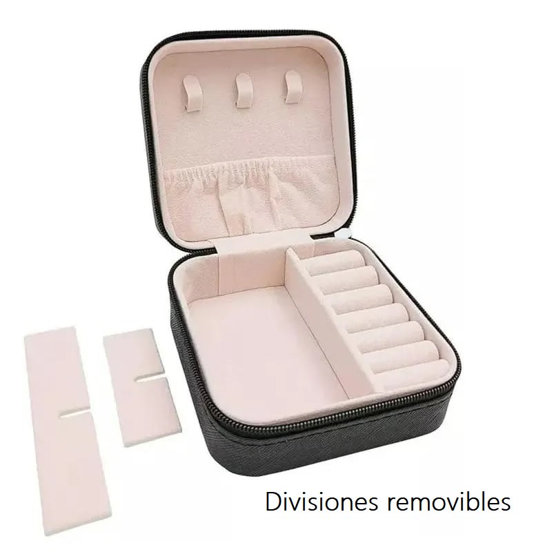 JOYERO ORGANIZADOR ESTUCHE PORTATIL PARA ARETES ANILLOS COLLARES - 7