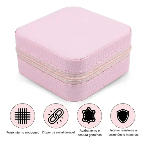 JOYERO ESTUCHE ORGANIZADOR PORTATIL PARA ANILLOS COLLARES ARETES - 5