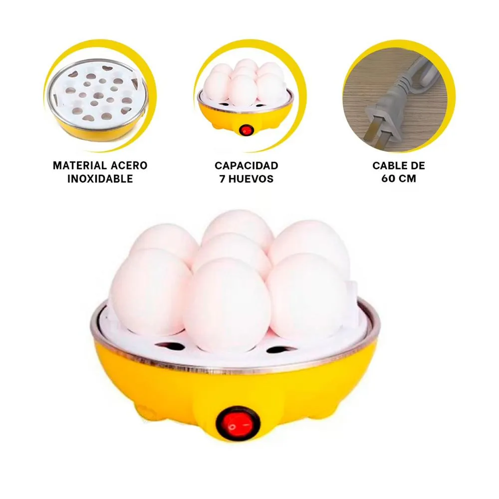 HERVIDOR ELÉCTRICO DE HUEVOS 7 UNIDADES CON APAGADO AUTOMÁTICO - 2