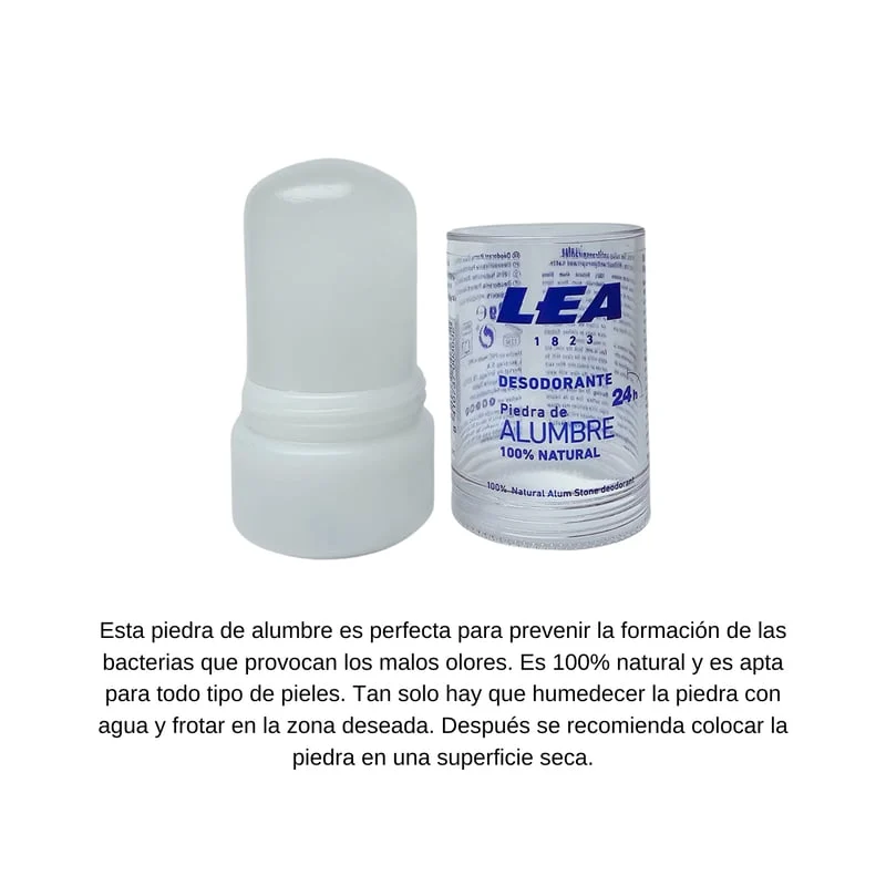DESODORANTE PIEDRA DE ALUMBRE 100% NATURAL HIPOALERGÉNICO - 4