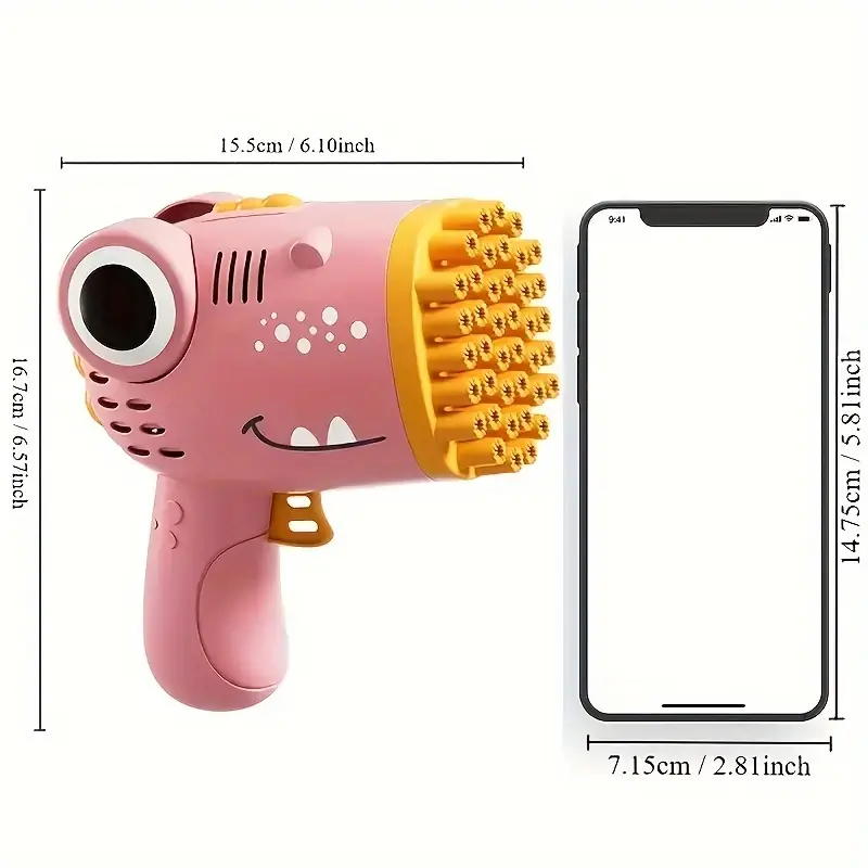 PISTOLA DE BURBUJAS NIÑAS JUGUETE INFANTIL A PILAS - 3