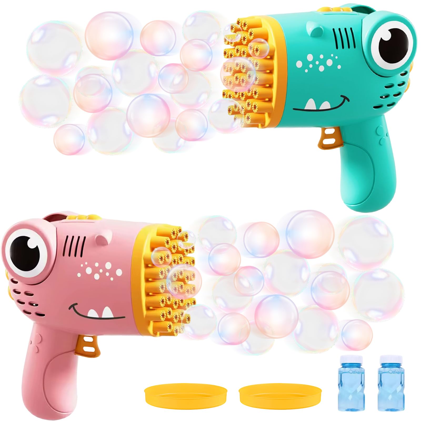 PISTOLA DE BURBUJAS NIÑOS JUGUETE LUCES INFANTIL A PILAS - 2