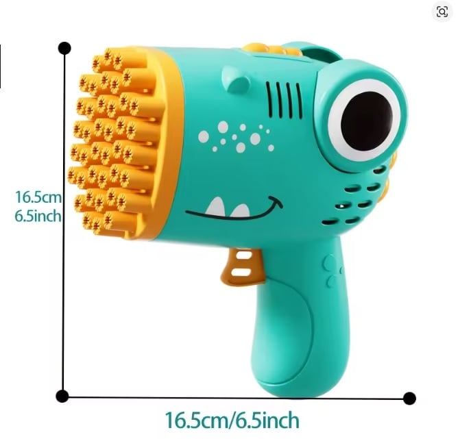 PISTOLA DE BURBUJAS NIÑOS JUGUETE LUCES INFANTIL A PILAS - 5