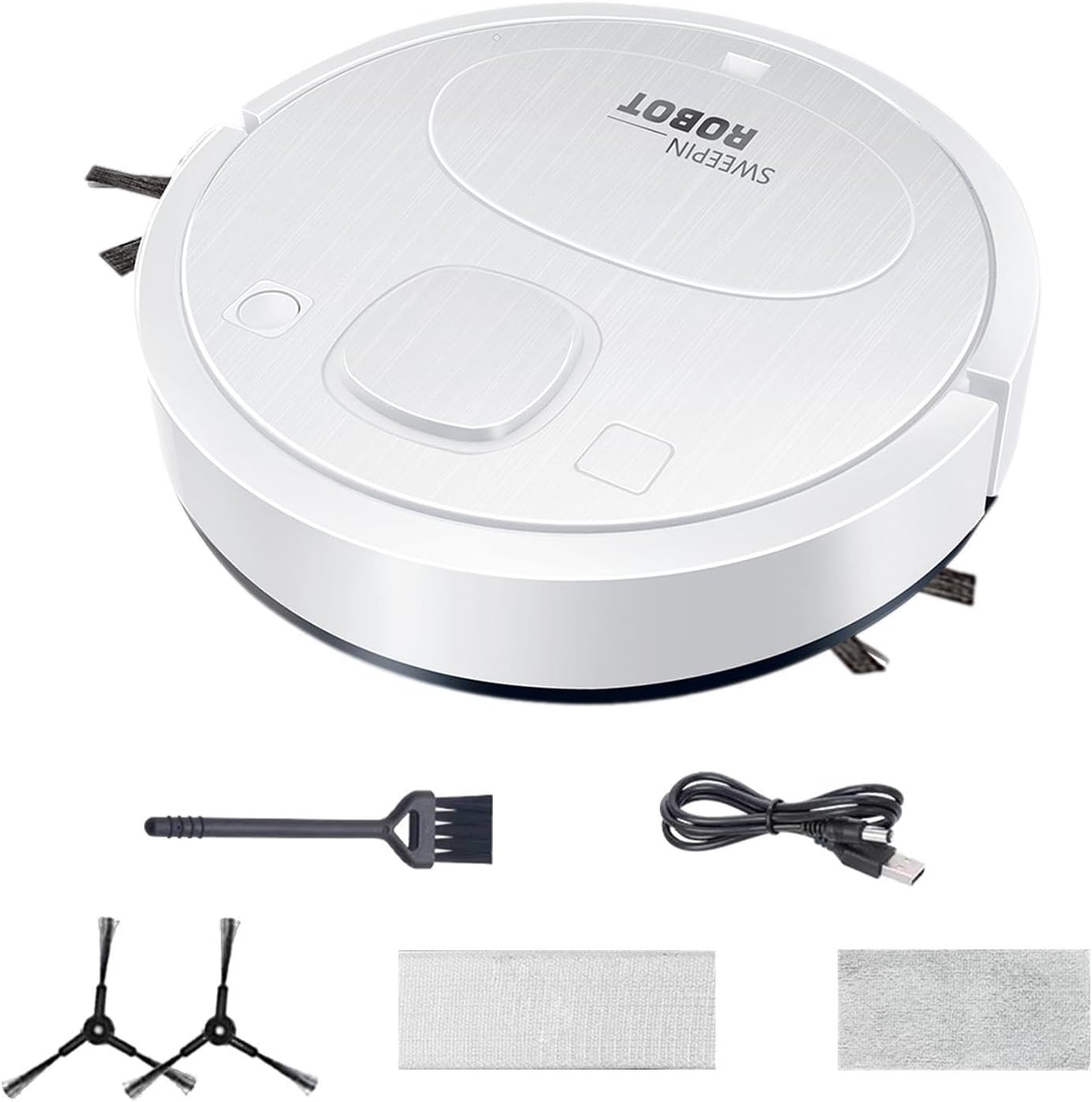 ASPIRADORA INTELIGENTE ROBOT PARA POLVO LIMPIEZA CASA RECARGABLE USB - 4