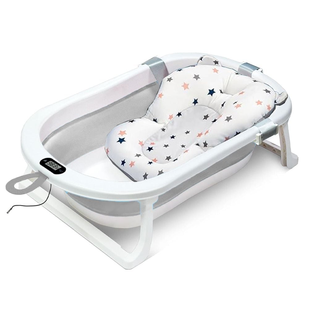 TINA DE BAÑO BEBE TERMOMETRO DIGITAL COJIN ANTIDESLIZANTE - 6