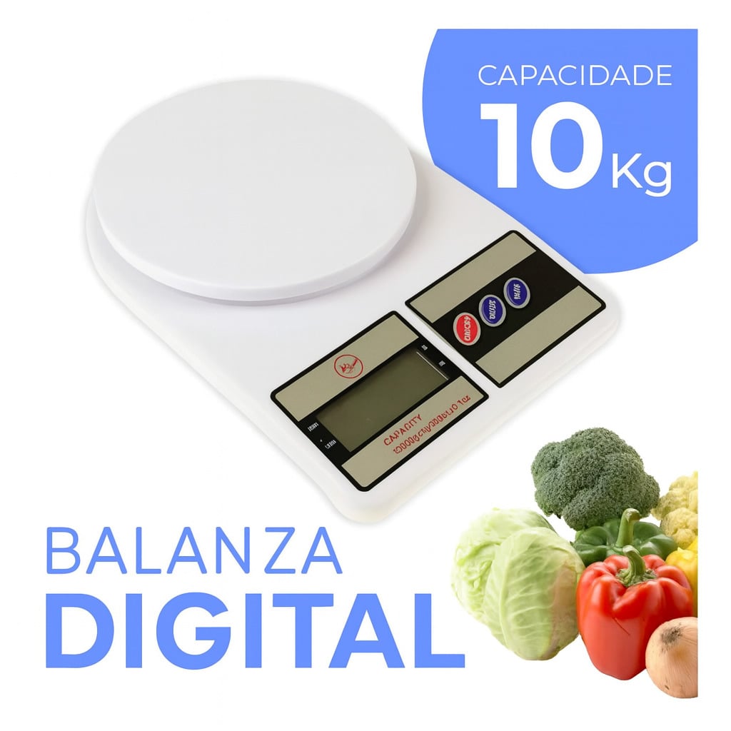 BALANZA ELECTRÓNICA DIGITAL SF-400 10KG PARA COCINA REPOSTERÍA Y NEGOCIOS - 1
