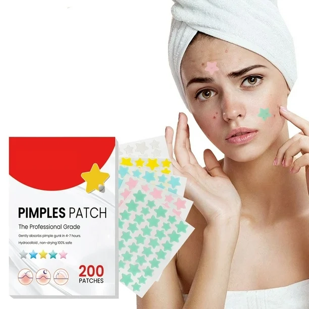 PARCHES ANTI GRANOS HIDROCOLOIDE ESPINILLAS TRATAMIENTO ANTIACNE 200 UNIDADES - 1