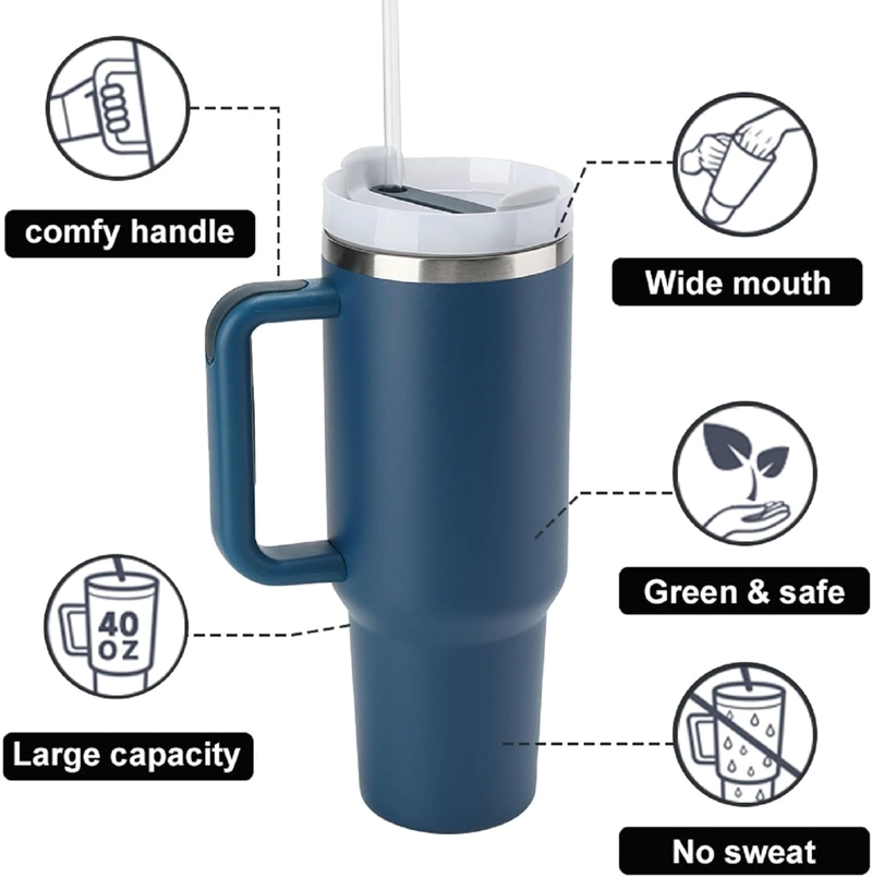 TOMATODO TERMO VASO TERMICO 40 OZ MUG TUMBLER ACERO INOXIDABLE MANTIENE FRÍO 24H - 3