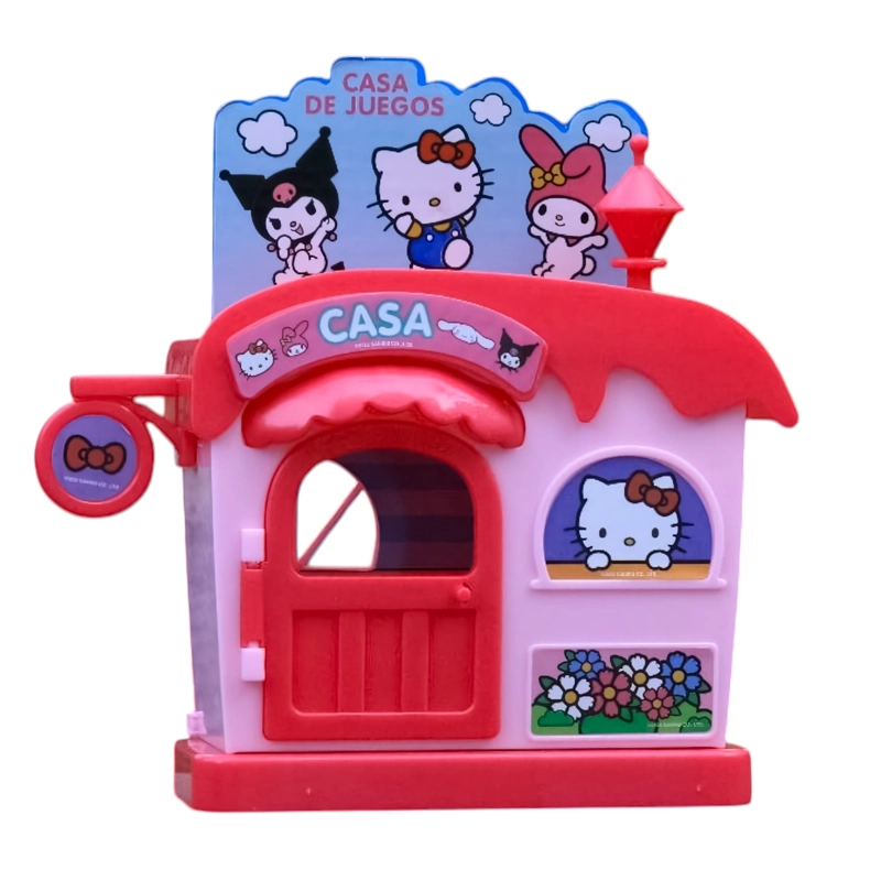 CASA JUGUETE NIÑA KUROMI Y CINNAMOROLL HELLO KITTY CON LUCES Y SONIDO CON ACCESORIOS INTERACTIVA - 2