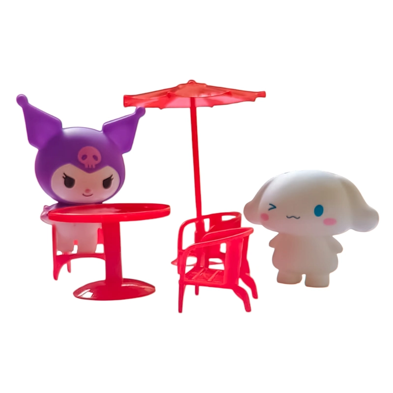 CASA JUGUETE NIÑA KUROMI Y CINNAMOROLL HELLO KITTY CON LUCES Y SONIDO CON ACCESORIOS INTERACTIVA - 5