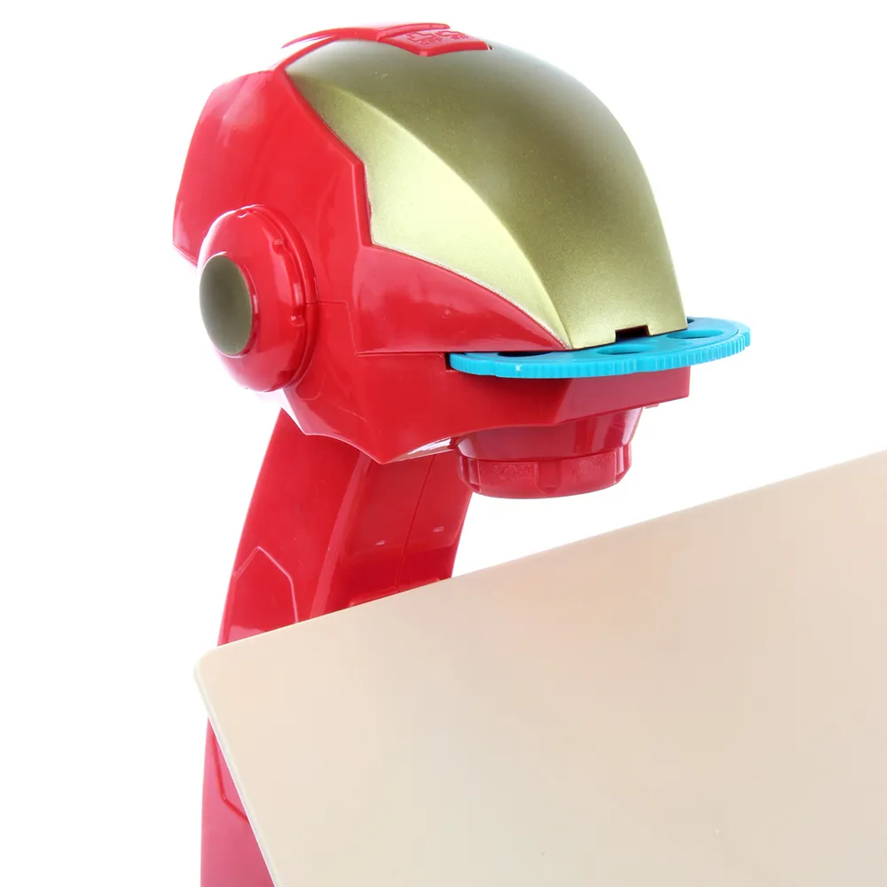 ESCRITORIO MESA PROYECTOR PIZARRA MAGICA AVENGERS IRON MAN NIÑOS NIÑAS REGALO 2 AÑOS A + - 6