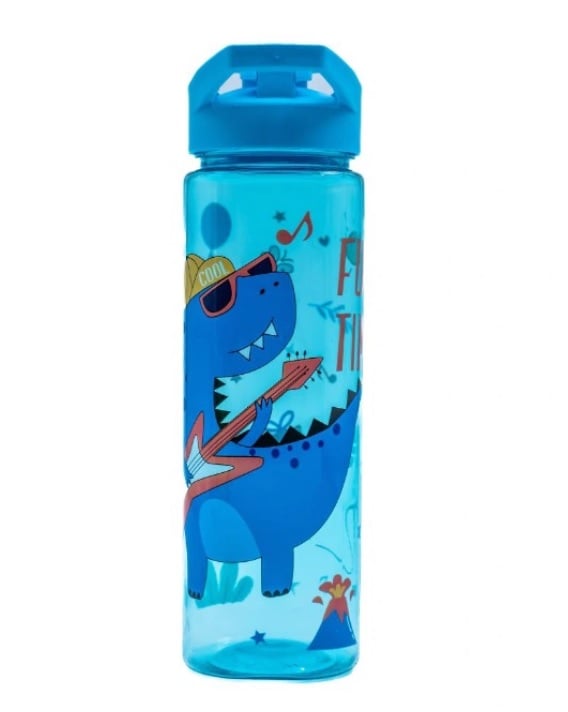 TOMATODO COLEGIO 750 ML NIÑOS DINOSAURIOS BOTELLA REUTILIZABLE TAPA CON BOQUILLA 23 CM - 1