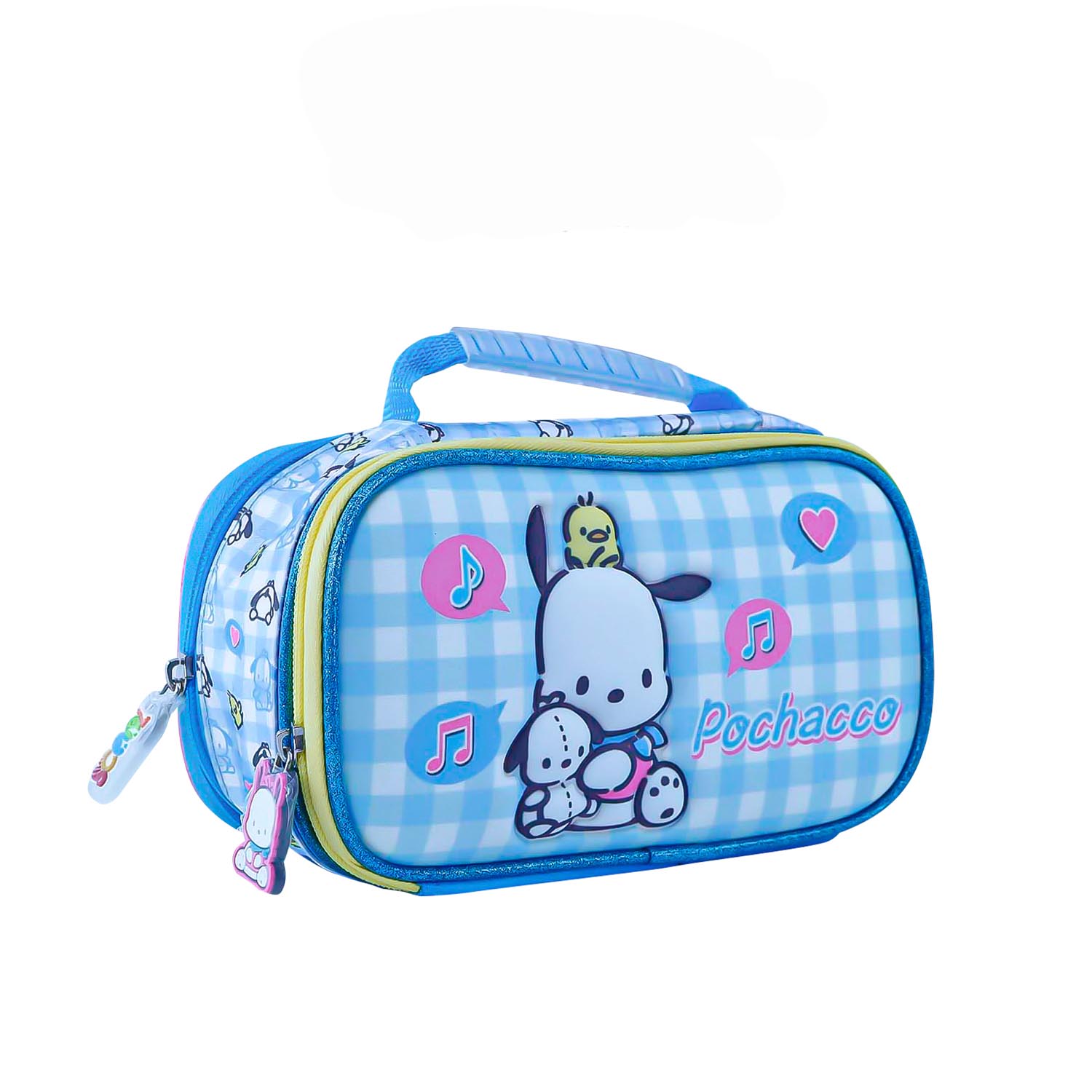 SET MOCHILA POCHACCO MALETA ESPALDA NIÑA OFICIO SCOOL KOMBAT LONCHERA CARTUCHERA KAWAII - 7