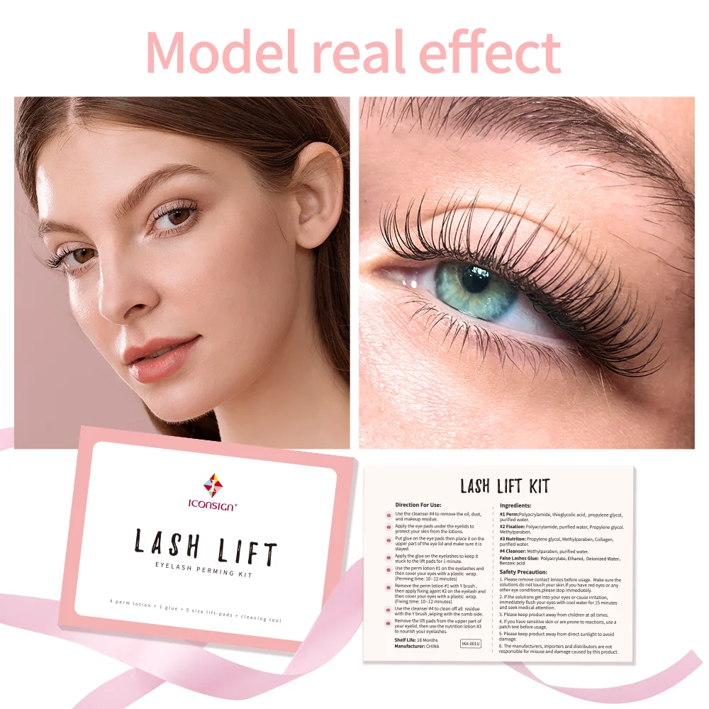KIT DE LIFTING DE PESTAÑAS LASH LIFT ICONSIGN PERMANENTE PROFESIONAL - 4