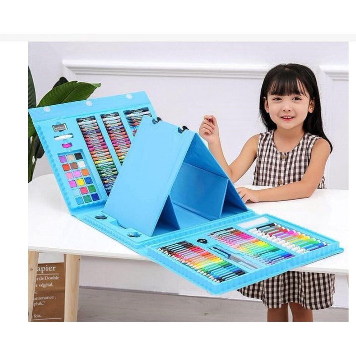 SET ARTE NIÑOS PLUMONES COLORES ACUARELAS KIT ARTÍSTICO NIÑO INFANTIL - 3